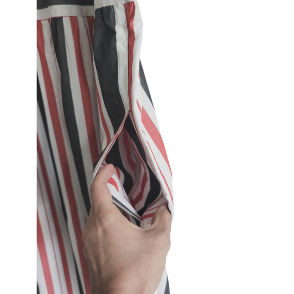 NEW Anthropologie Maeve Red Blue Striped Flare Jumpsuit - Various - Picture 12 of 13